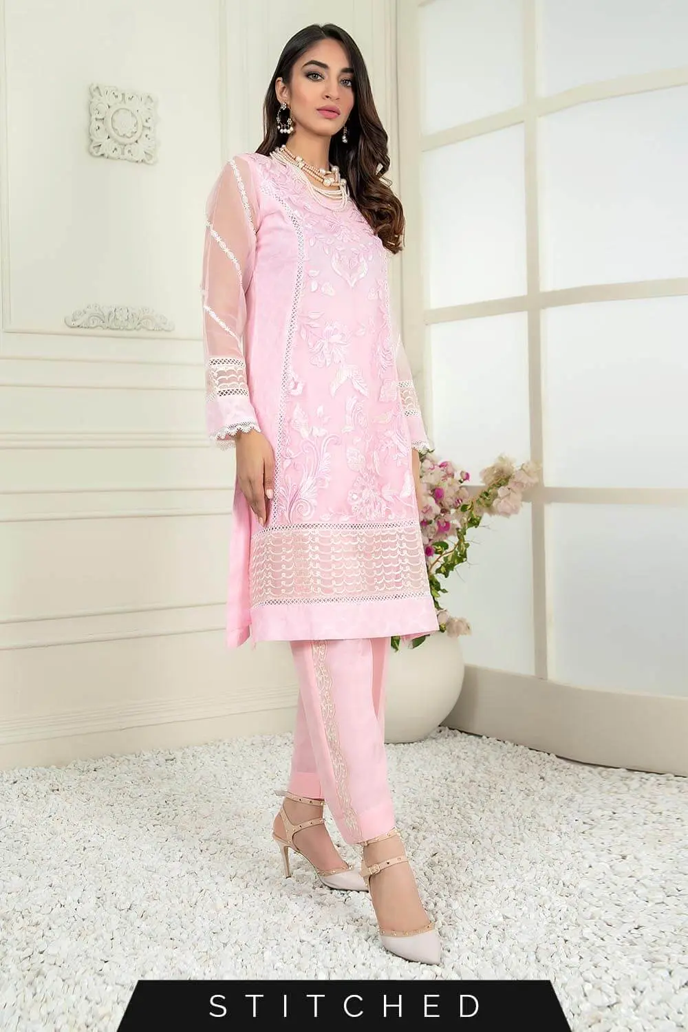 Azure Blushing Flamingo stitched - Shubeel Azure Blushing-Flamingo