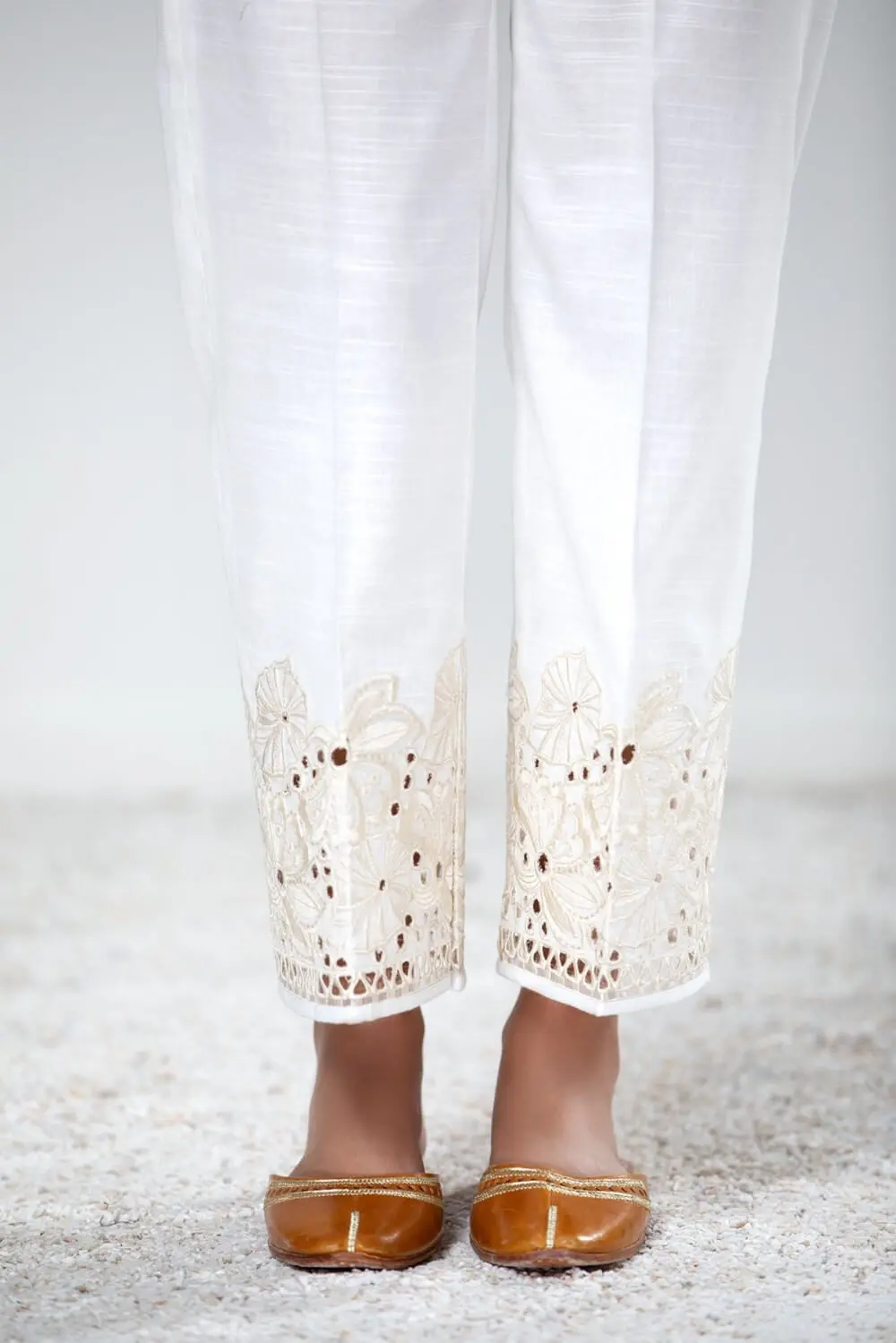 Baroque bottom design 158 1 - Shubeel Baroque Ready to Wear Bottoms "Design-158" - Image 2