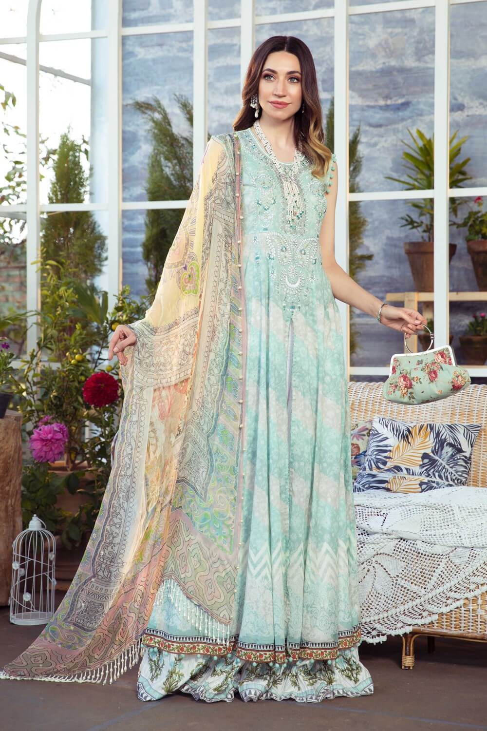 Maria.B. M.Prints Lawn Collection "MPT-1009-B" - Shubeel