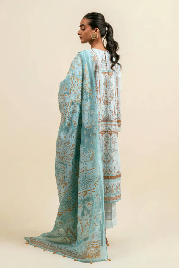 Beechtree embroidered and gold printed lawn pakistani dress