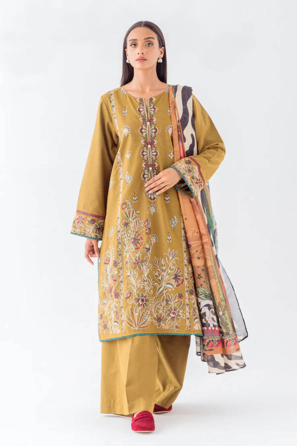 Beechtree embroidered Pakistani lawn dress with monarc dupatta