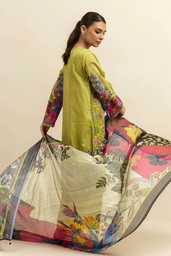 Beechtree lime embroidered Pakistani lawn dress in Doha