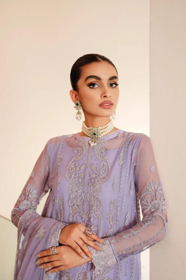 Farasha Amelia Ready to wear embroidered chiffon Pakistani dress in Qatar