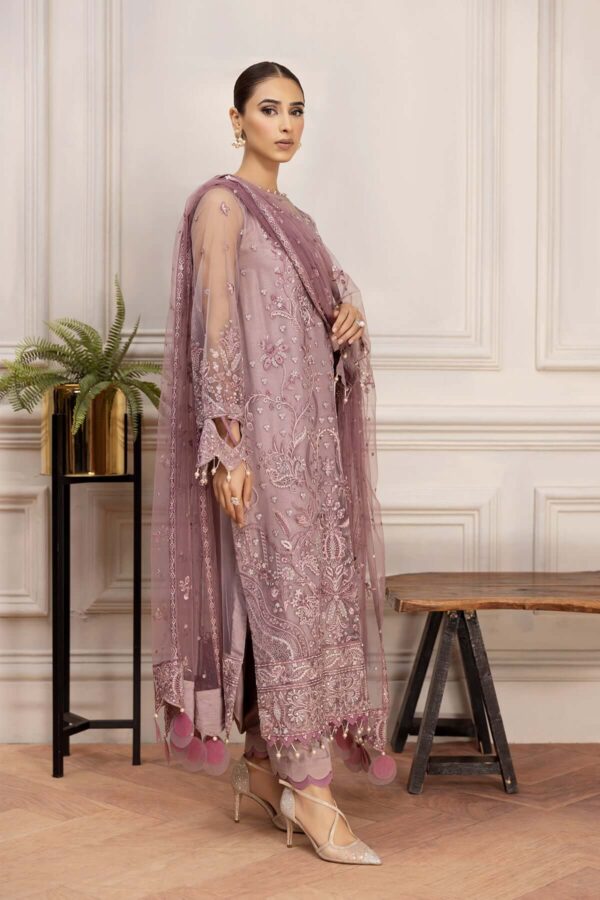 Farasha Freesia Ready to wear embroidered Net Pakistani dress in Qatar