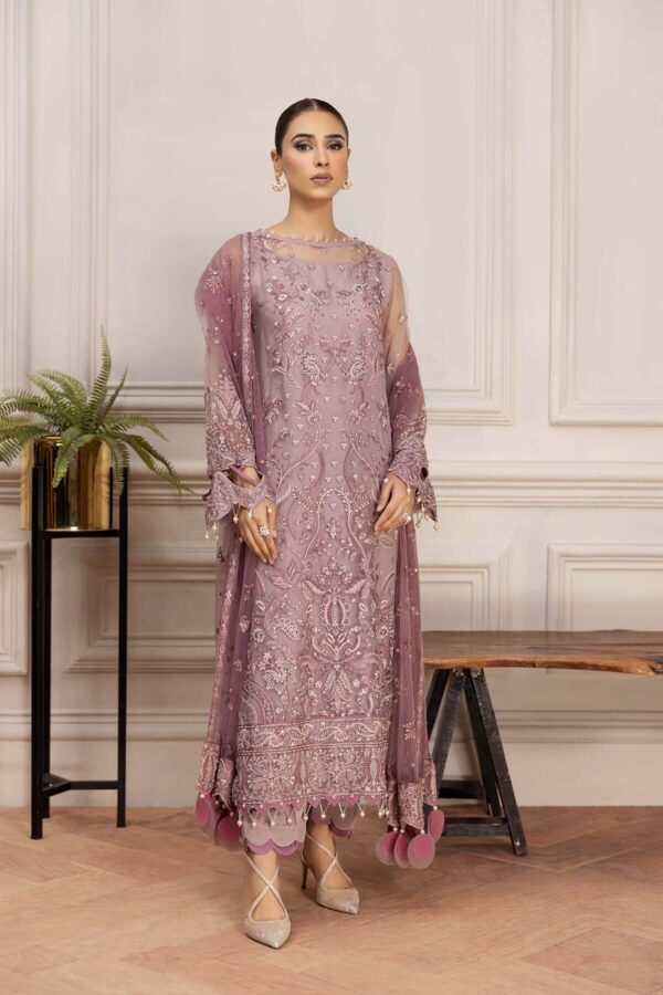 Farasha Freesia Ready to wear embroidered Net Pakistani dress in Qatar