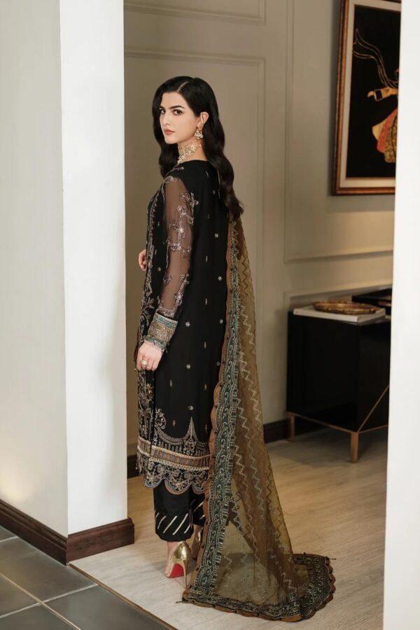 Farasha Kiara ready to wear embroidered chiffon organza Pakistani dress in Qatar