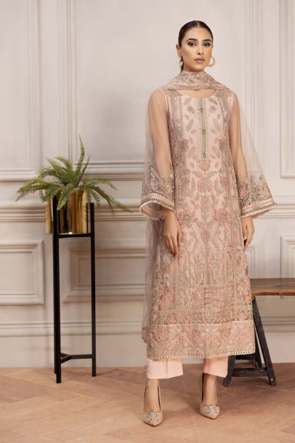 Farasha Rosita Ready to wear embroidered Net Pakistani dress in Qatar