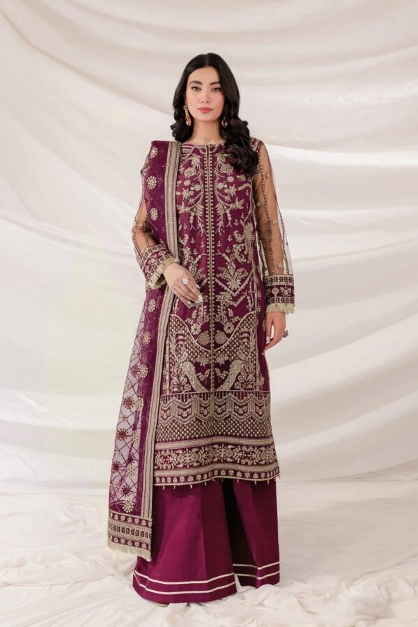 Farasha Sheryl Ready to wear embroidered net Pakistani dress in Qatar