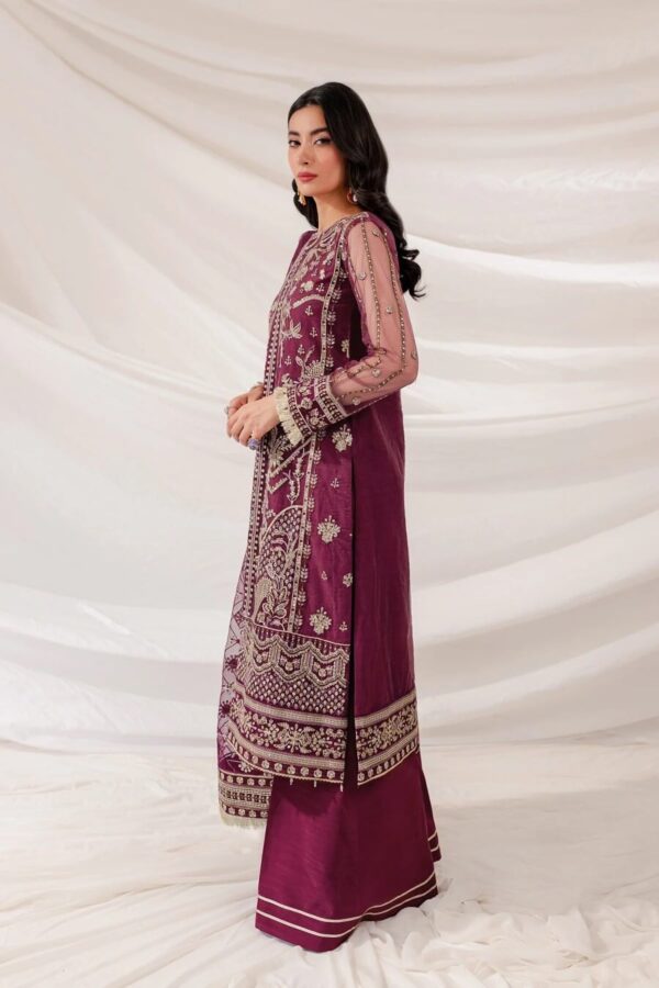 Farasha Sheryl Ready to wear embroidered net Pakistani dress in Qatar