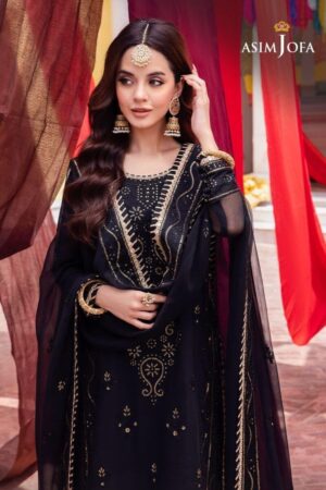 Asim Jofa Unstitched Chiffon “AJAB-18”