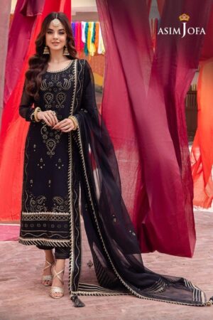 Asim Jofa Unstitched Chiffon “AJAB-18”