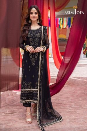 Asim Jofa Unstitched Chiffon “AJAB-18”