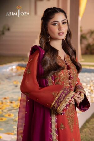 Asim Jofa Unstitched Chiffon “AJCF-24”