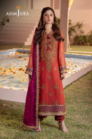 Asim Jofa Unstitched Chiffon “AJCF-24”