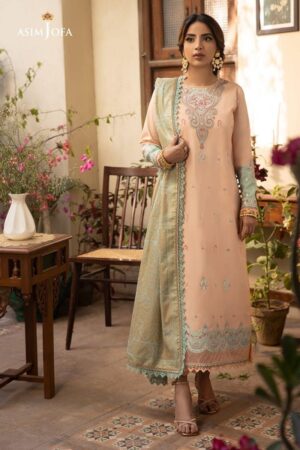 Asim Jofa Unstitched Cotton Silk “AJZB-16”