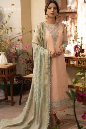 Asim Jofa Unstitched Cotton Silk “AJZB-16”